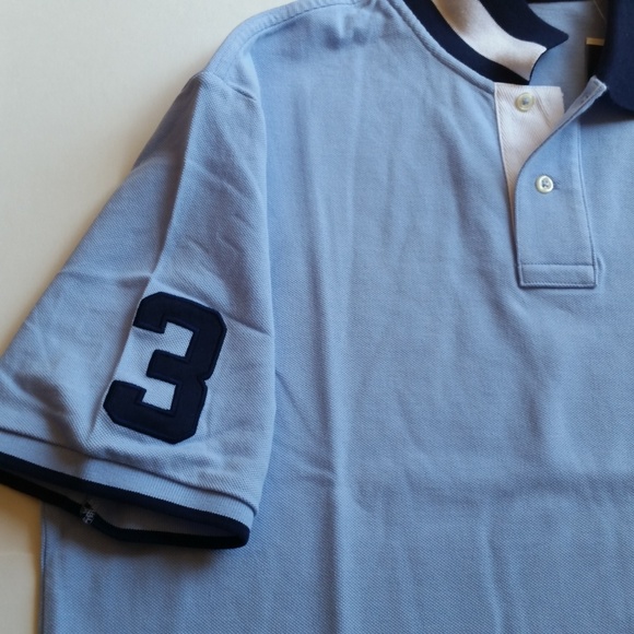 NEW Men Ralph Lauren Mesh Polo Shirt Blue - Picture 3 of 4